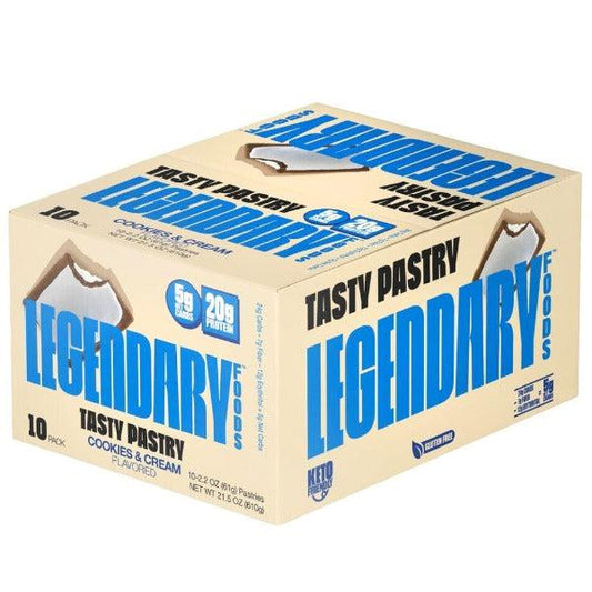 Legendary Foods - Cookies and Cream - Tasty Pastry - 10 Pack