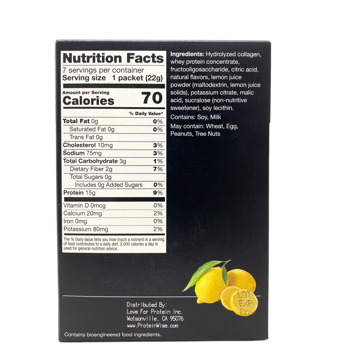 ProteinWise - Lemon Drink Mix - 7/Box