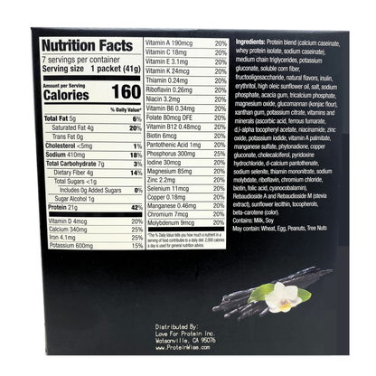 Love For Protein - VLC Vanilla Smoothie Mix - 7/Box