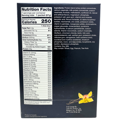 Love For Protein - Vanilla VHP Meal Replacement Drink Mix - 7/Box