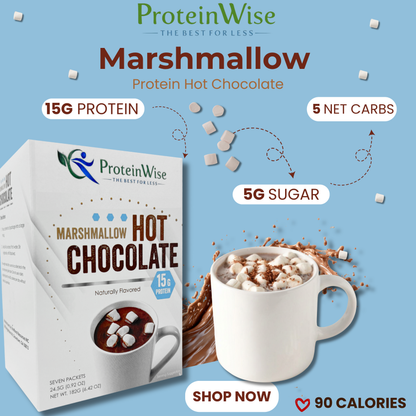 ProteinWise - Marshmallow Protein Hot Chocolate - 7/Box