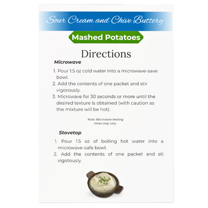 ProteinWise - High Protein Sour Cream and Chive Buttery Mashed Potatoes - 7/Box