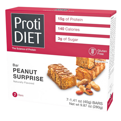 ProtiDiet - High Protein Peanut Surprise Bar - 7 Bars