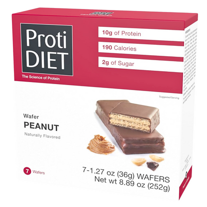ProtiDiet - Peanut Protein Wafer Bar - 7/Box