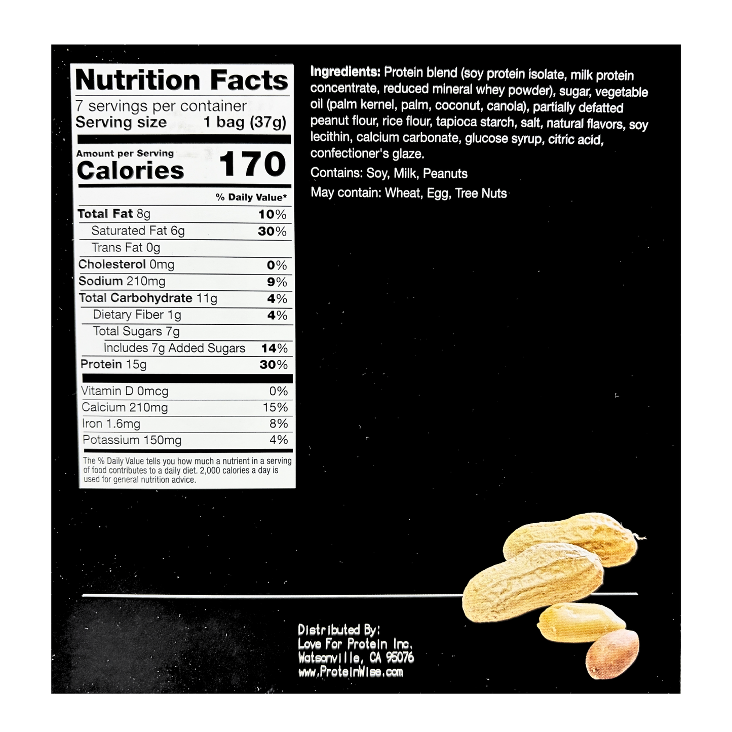 ProteinWise - Peanut Soy Snacks - 7/Box