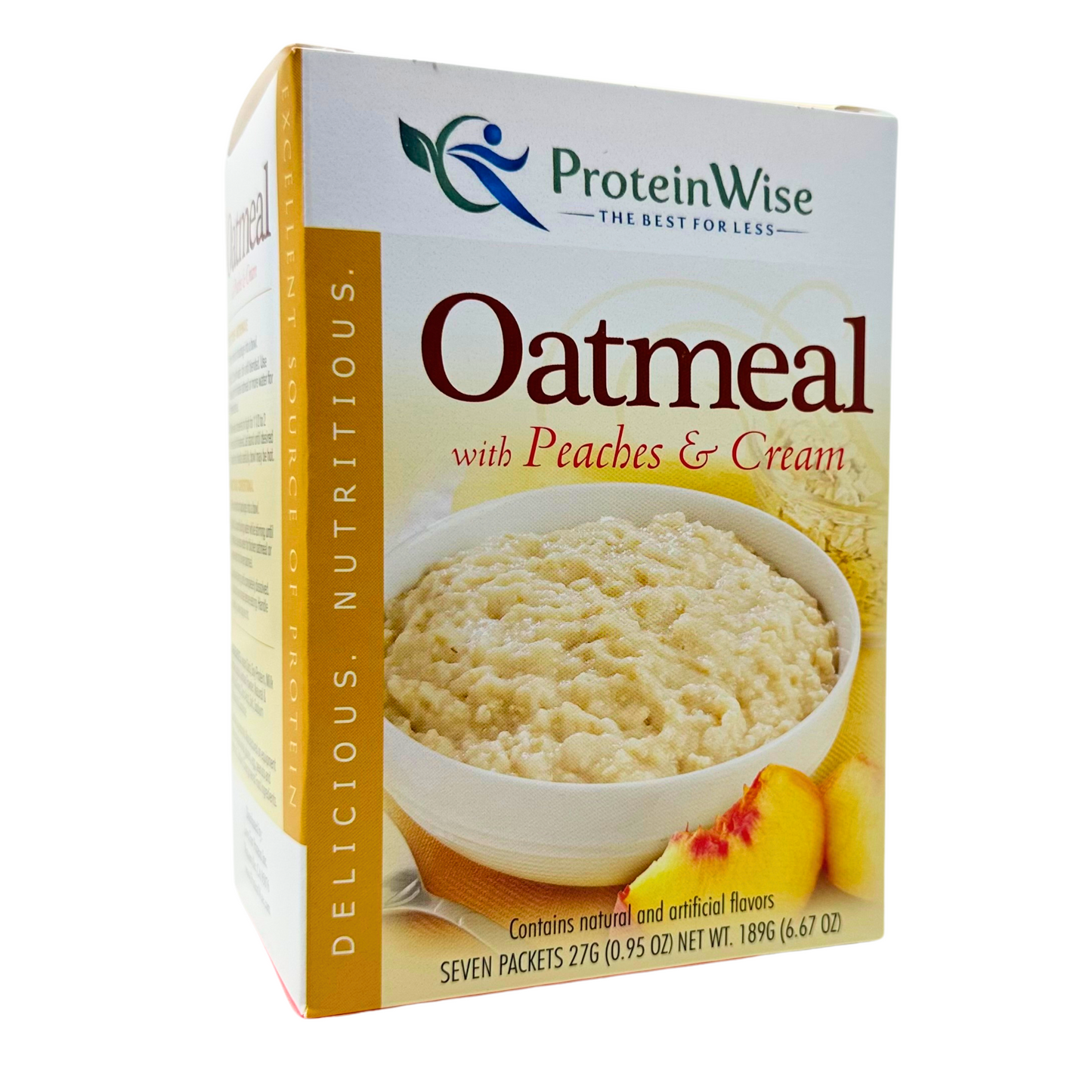 ProteinWise - Peaches & Cream Protein Oatmeal - 7/Box