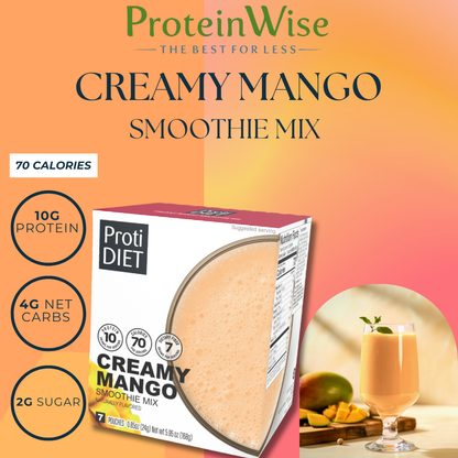 ProtiDiet - Creamy Mango Smoothie Mix - 7/Box
