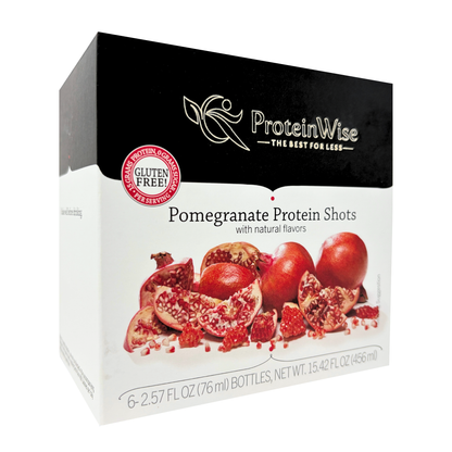 Proteinwise 15g Protein & Collagen Shots - Pomegranate - 6/Box