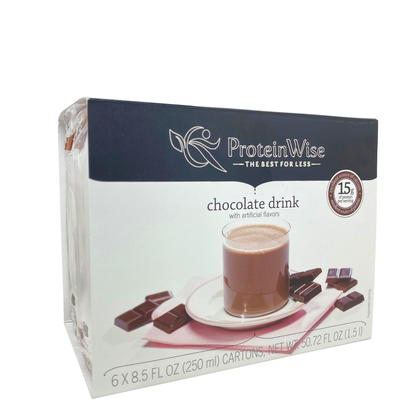 ProteinWise - Anytime Protein Drink - Chocolate - 6/Box