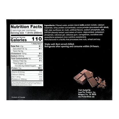 ProteinWise - Anytime Protein Drink - Chocolate - 6/Box