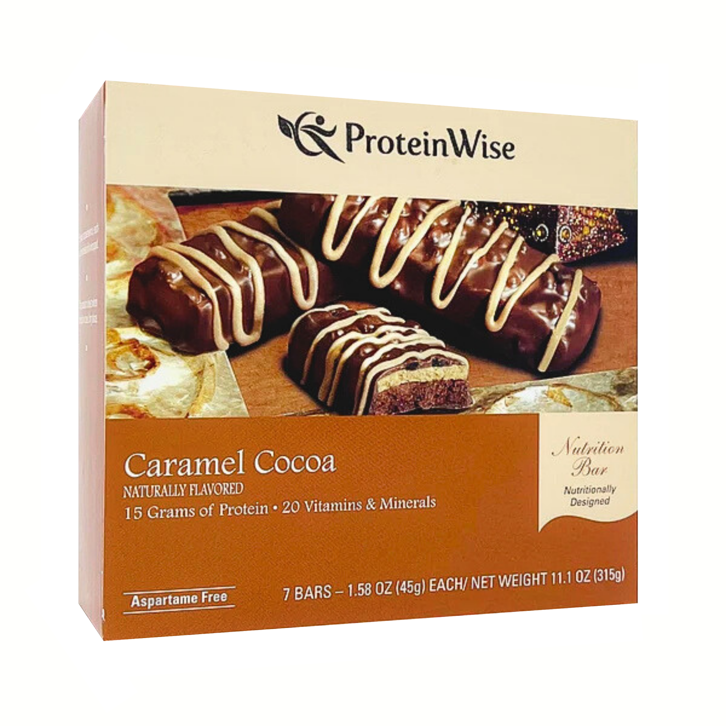 ProteinWise - Caramel Cocoa Nutrition Bar - 7 Box