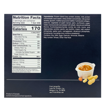 ProteinWise - Caramel Nut Protein Bar - 7 Bars