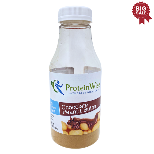 ProteinWise - Instant Protein Drink  - Chocolate Peanut Butter - Single Bottle
