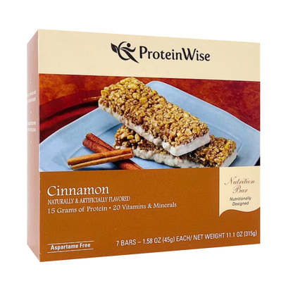 ProteinWise - Cinnamon Nutrition Bar - 7/Box