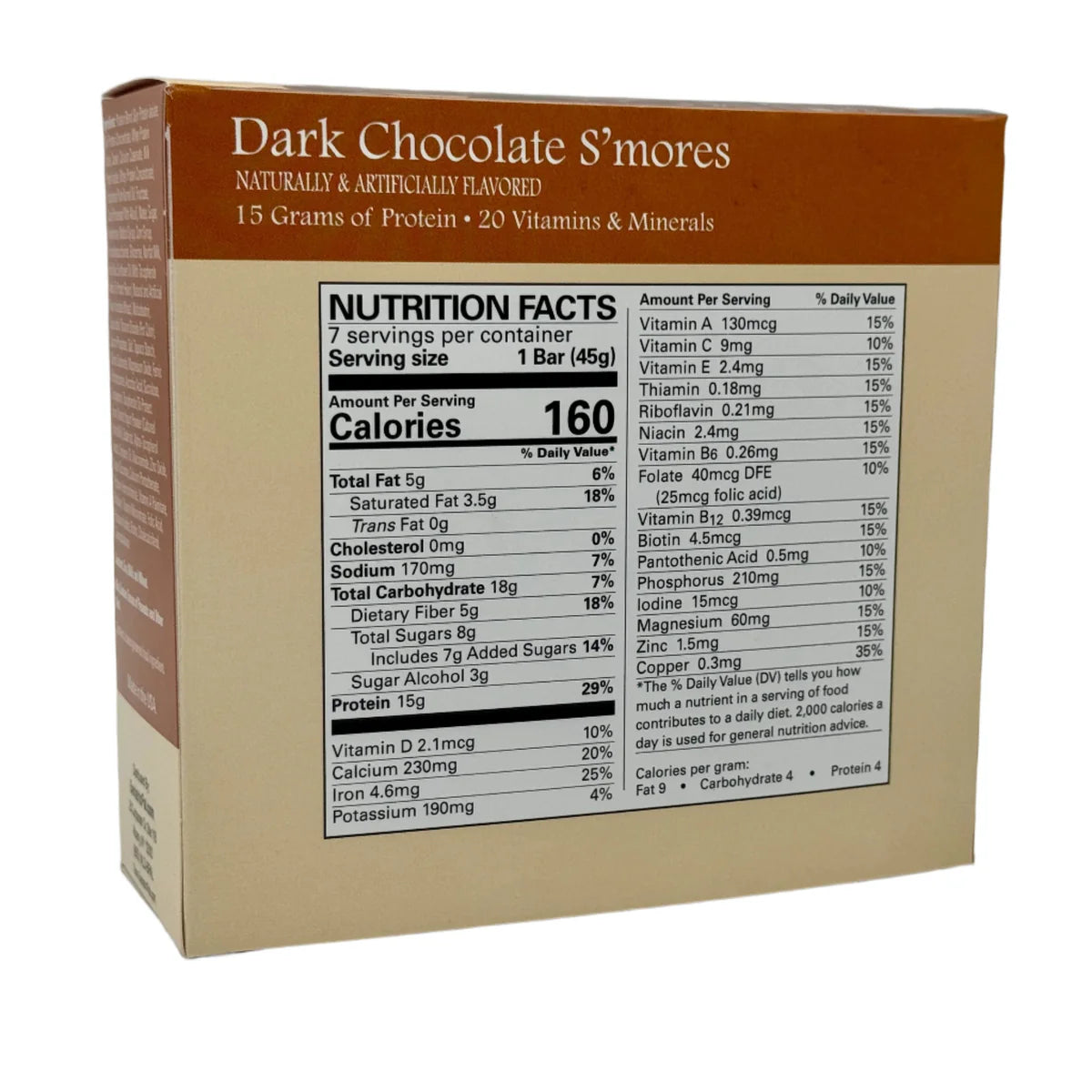 ProteinWise - Dark Chocolate S'mores Nutrition Bar - 7/Box