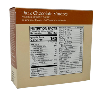 ProteinWise - Dark Chocolate S'mores Nutrition Bar - 7/Box