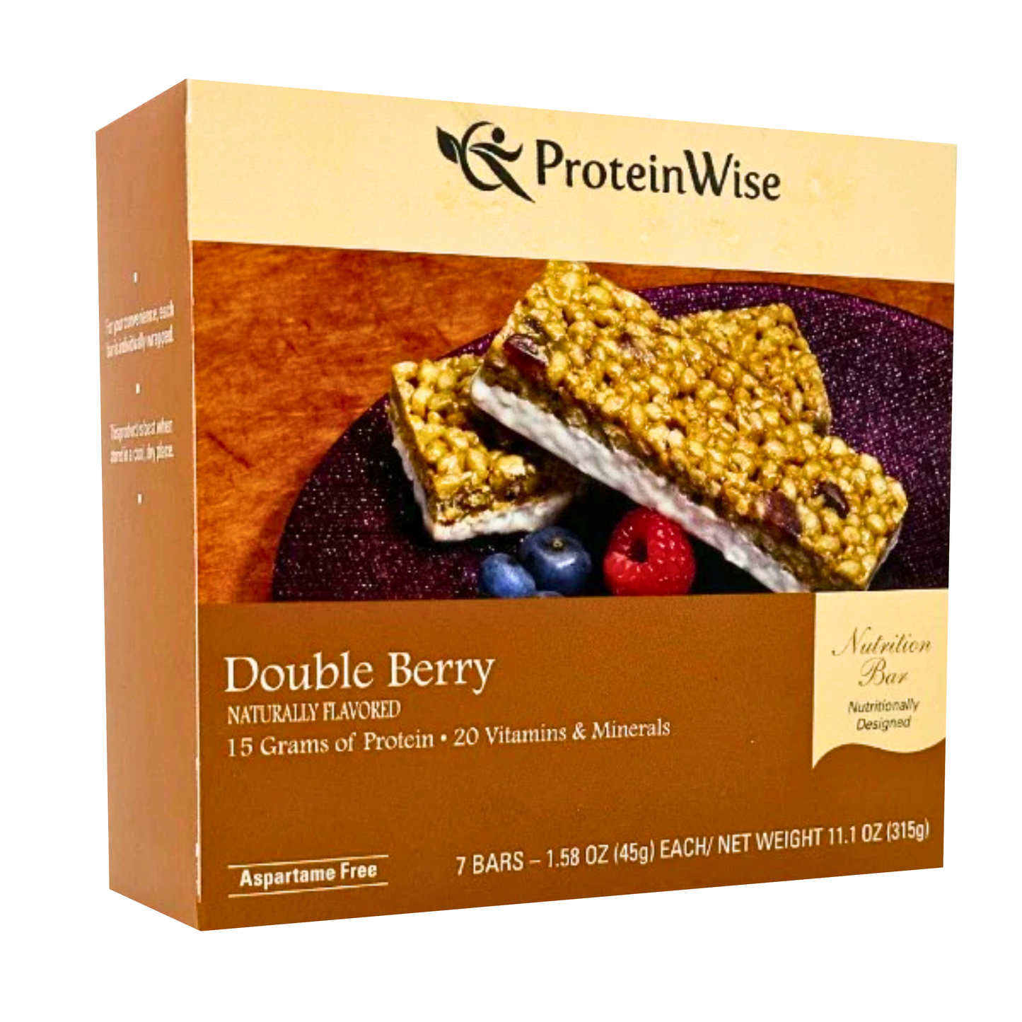 ProteinWise - Double Berry Nutrition Bar - 7/Box