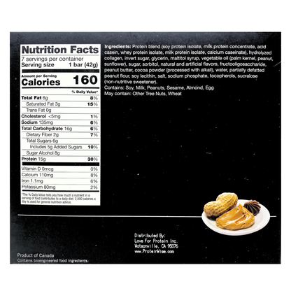 ProteinWise - Peanut Butter Cup Protein Bar - 7 Bars