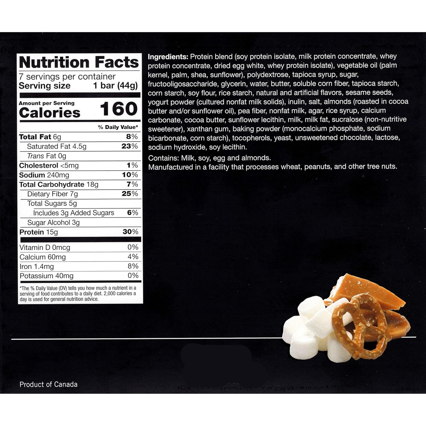 ProteinWise - Salted Toffee Pretzel Protein Bar - 7 Bars