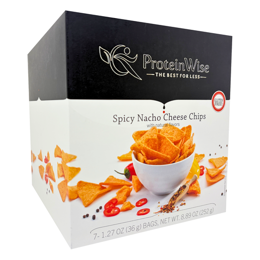 ProteinWise - Spicy Nacho Cheese Protein Chips - 7/Box