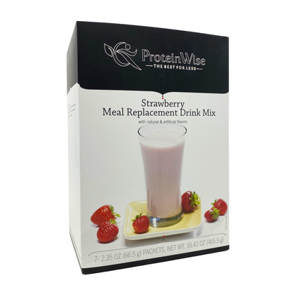 ProteinWise - Strawberry VHP Meal Replacement Drink Mix - 7/Box