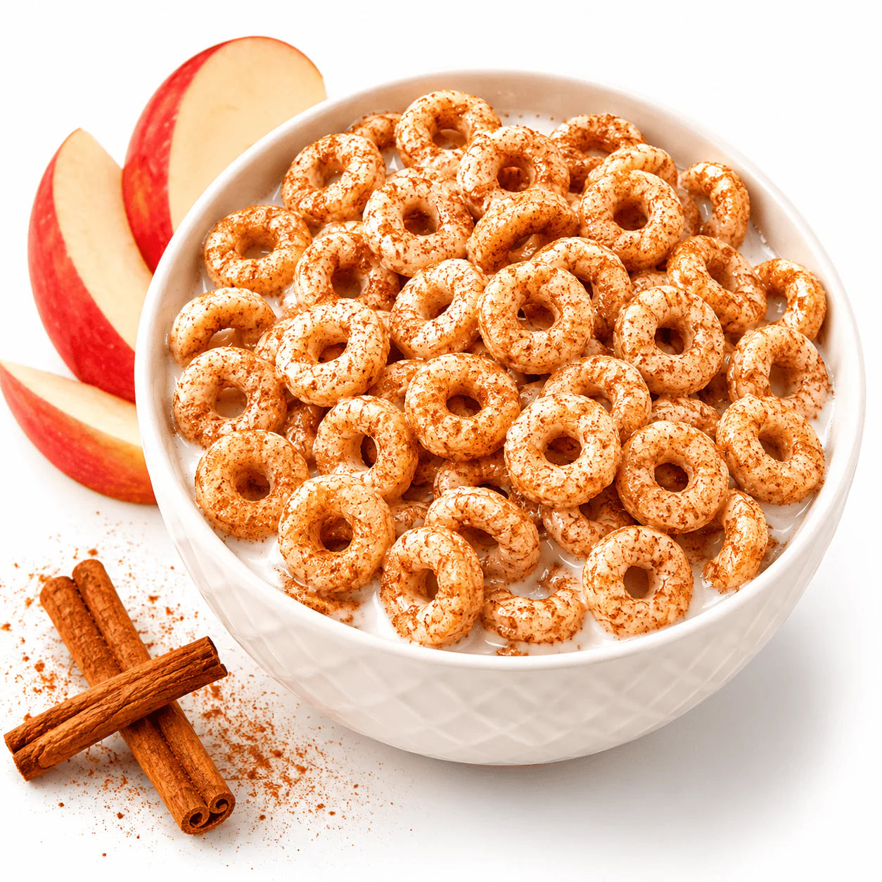 ProteinWise - Apple Cinnamon Hoops Breakfast Cereal - 7/Box