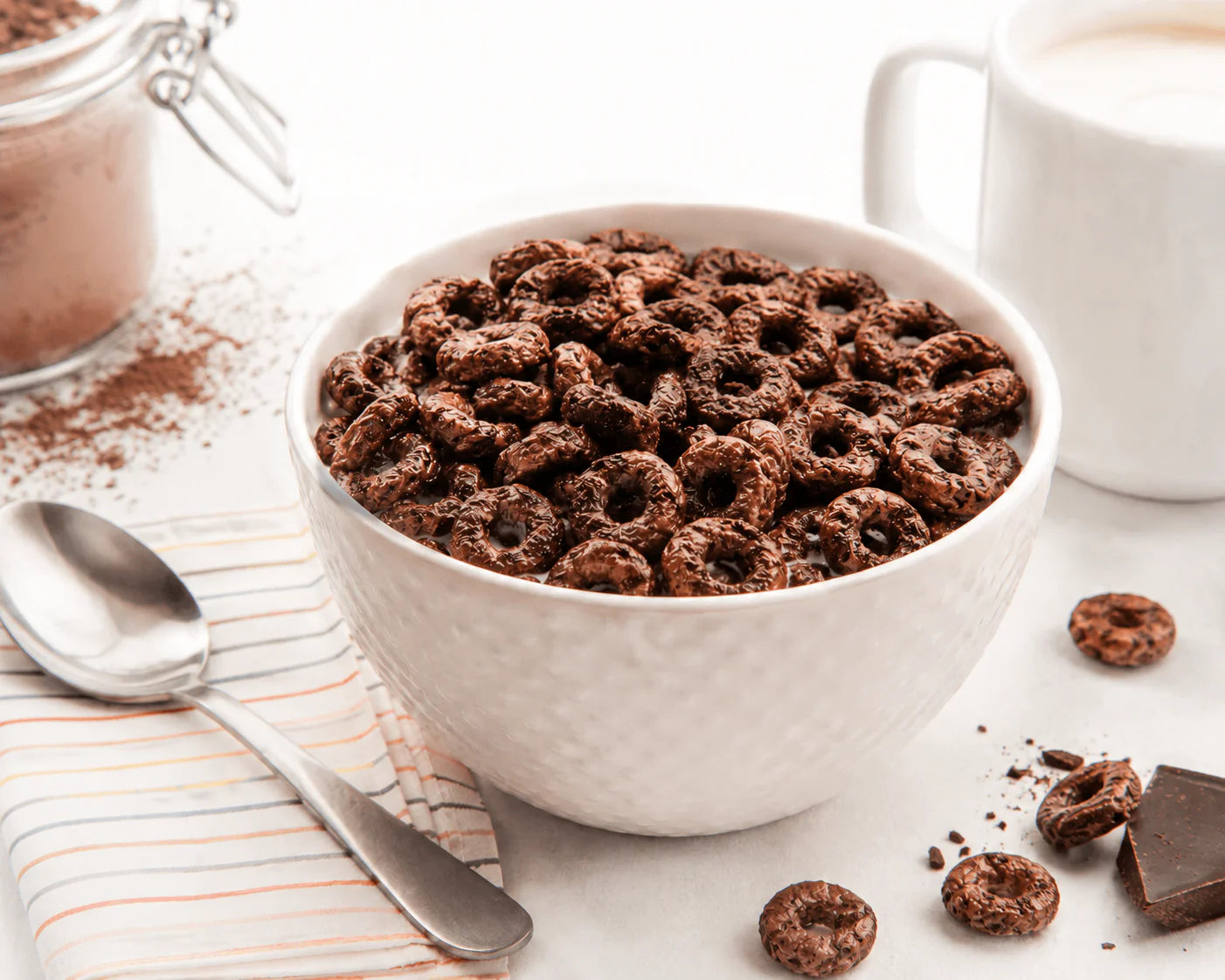 ProteinWise - Chocolatey Hoops Breakfast Cereal - 7/Box