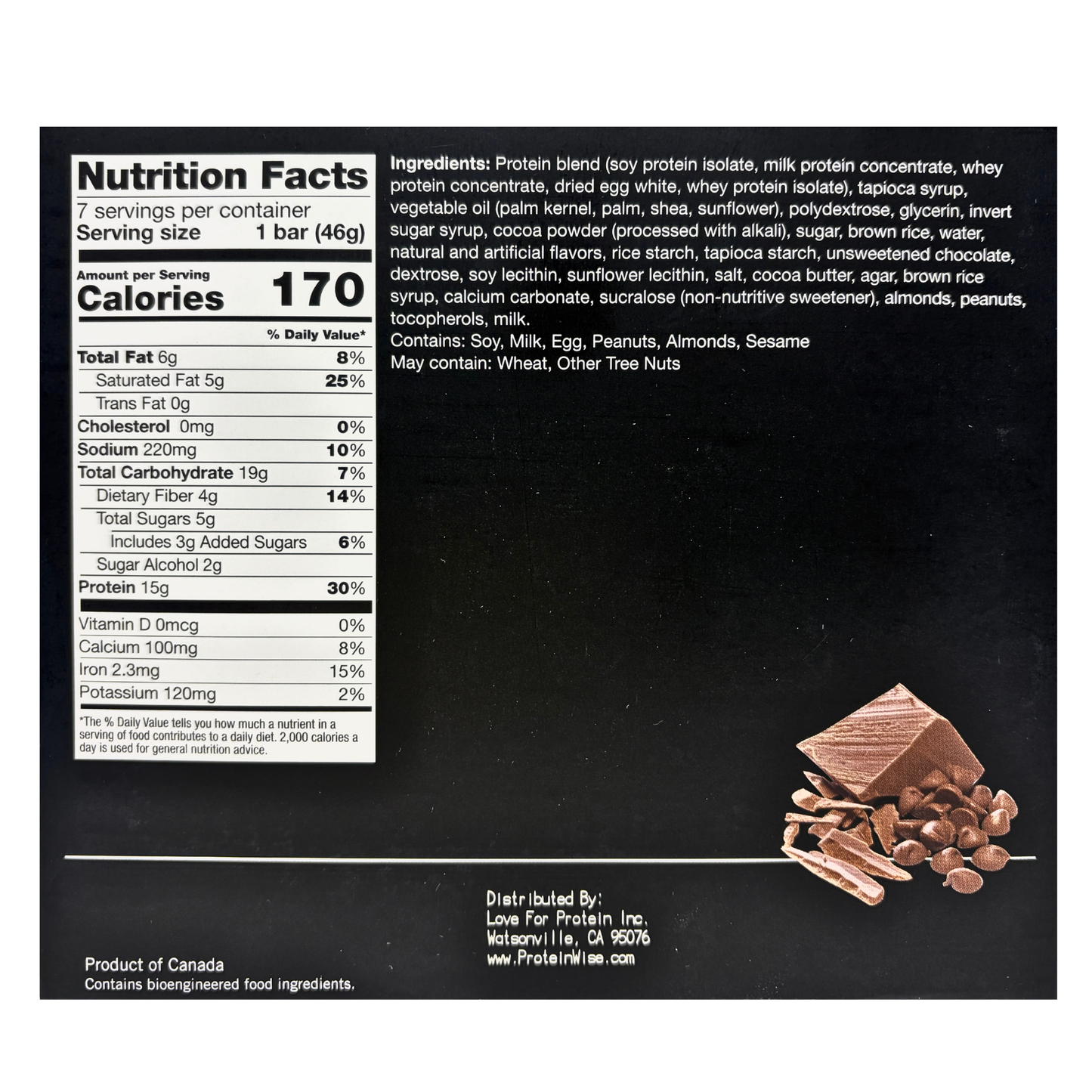 ProteinWise - Choc-a-lot Chip Protein Bars - 7/Box