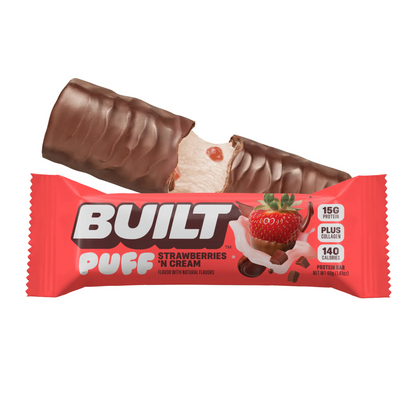 Built High Protein Puff - Strawberries 'N Cream - 12/Box