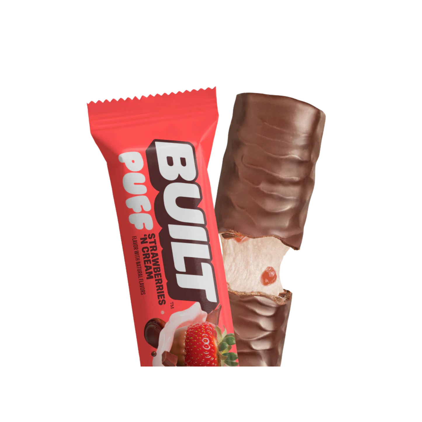 Built High Protein Puff - Strawberries 'N Cream - 1 Bar