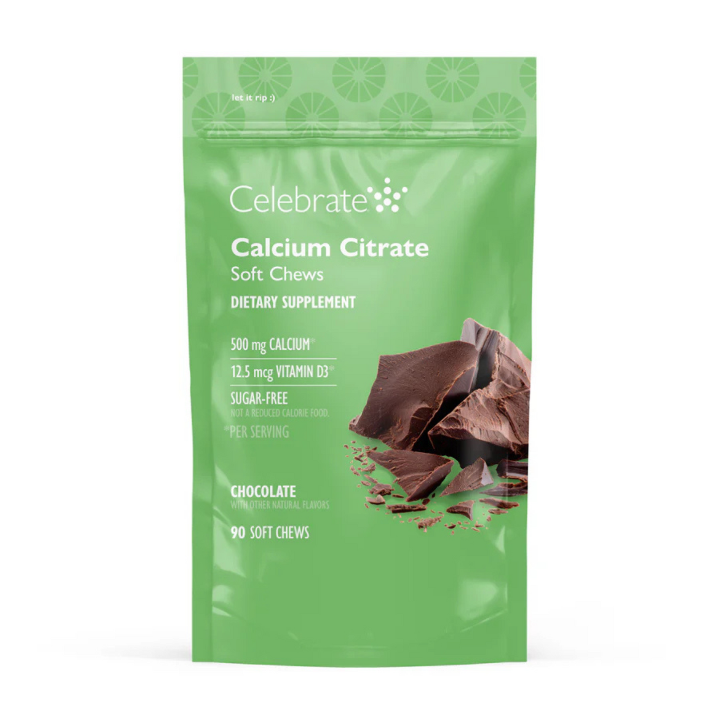 Celebrate - Calcium Soft Chew - Chocolate -  500mg - 90 Count