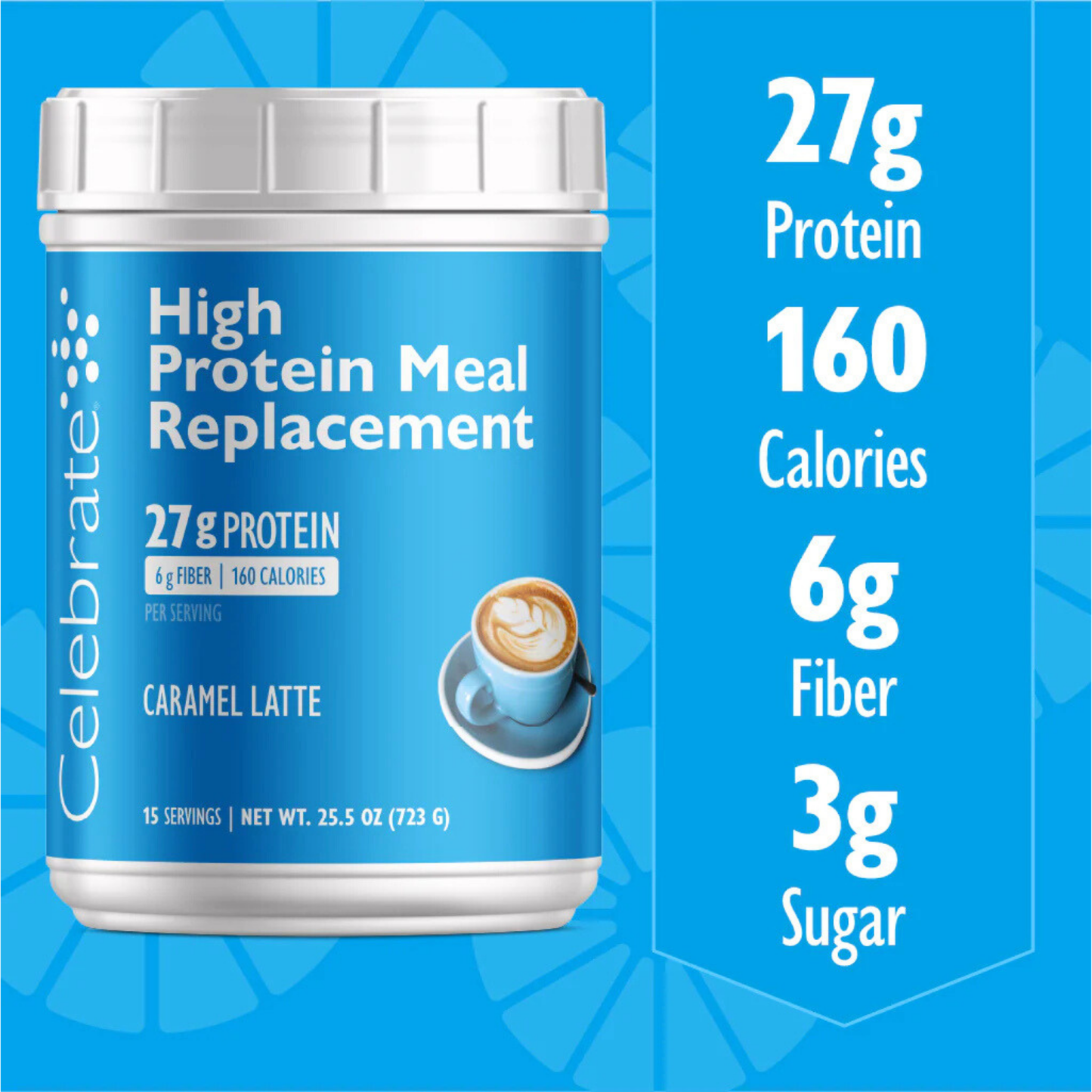 Celebrate - Caramel Latte Meal Replacement - 15 Servings
