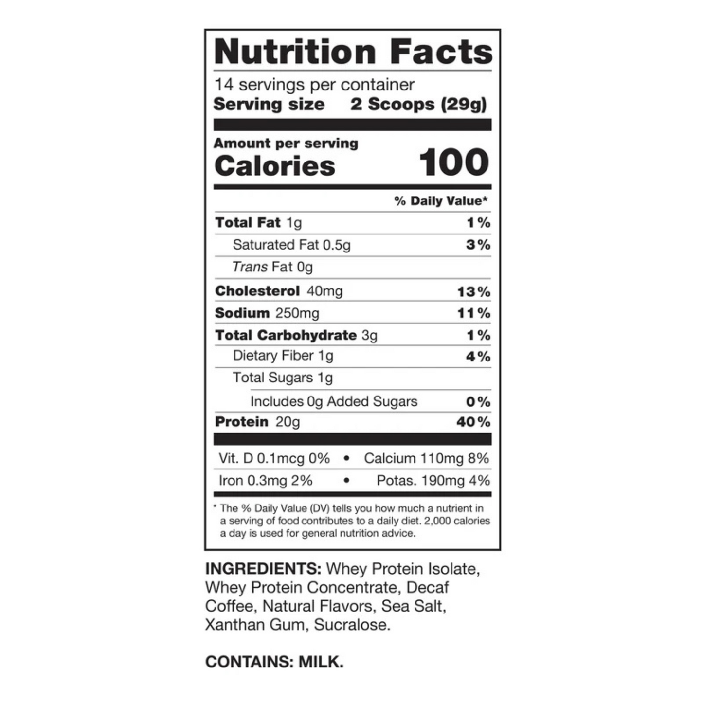 Chike Nutrition High Protein Iced Coffee - Decaf Cappuccino