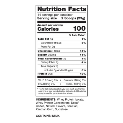 Chike Nutrition High Protein Iced Coffee - Decaf Cappuccino