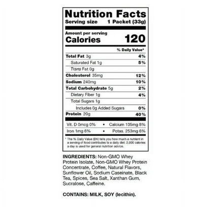 Chike Nutrition High Protein Iced Coffee - Chai Latte - Single