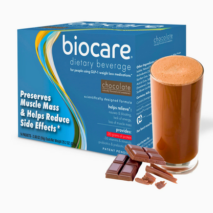 BioCare - 30g GLP-1 Support Beverage - Chocolate - 14/Box