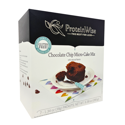 ProteinWise - Chocolate Chip Micro-Cake Mix - 7/Box