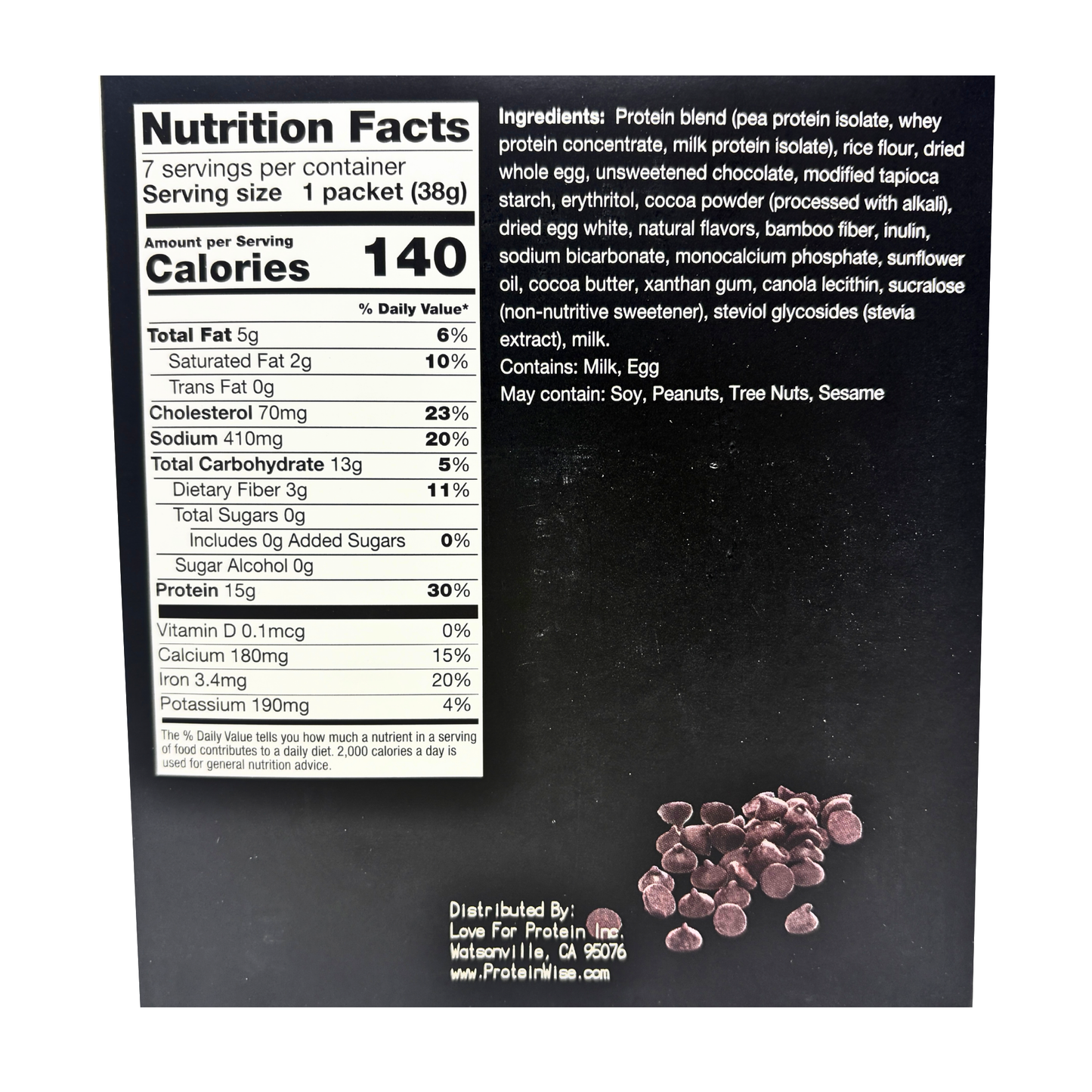 ProteinWise - Chocolate Chip Micro-Cake Mix - 7/Box