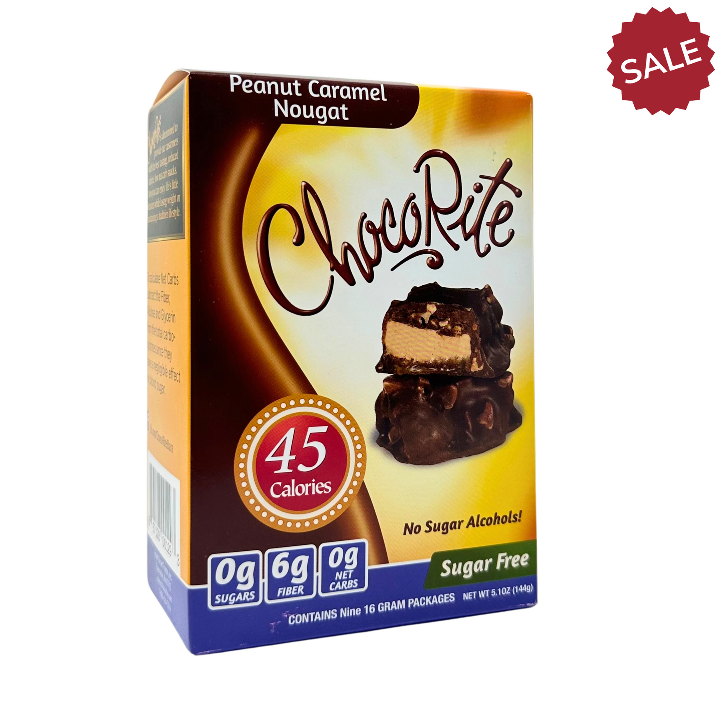 HealthSmart ChocoRite Peanut Caramel Nougat - 9 Pack