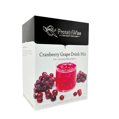 ProteinWise - Cranberry Grape Fruit Drink Mix - 7/Box