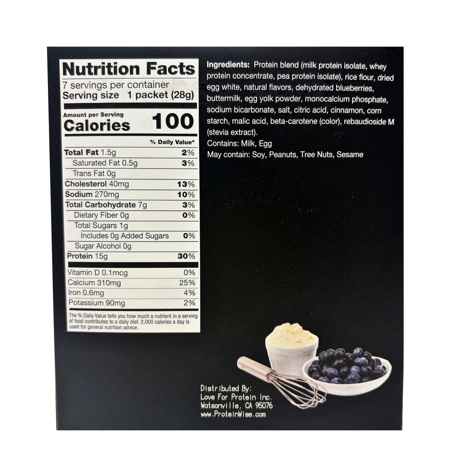 ProteinWise - Blueberry Pancake Mix - 7/Box