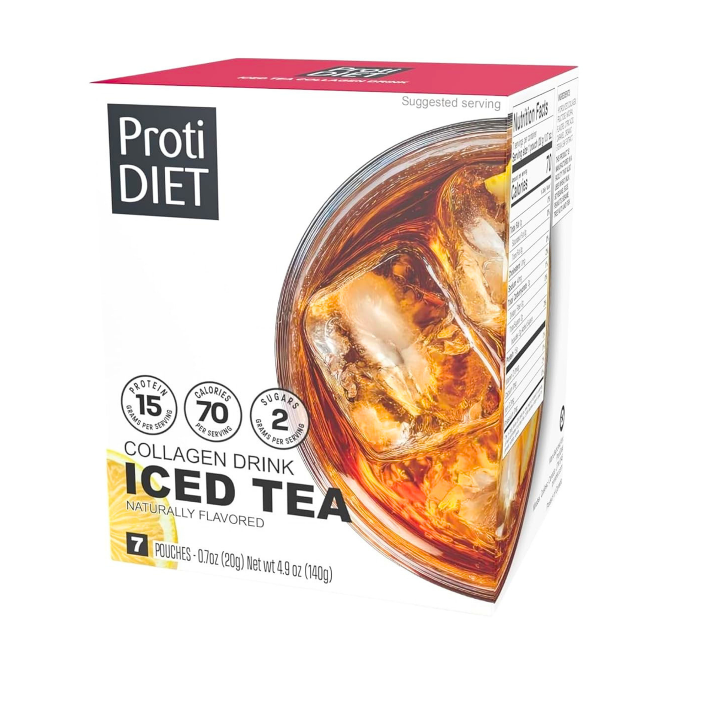 ProtiDiet - Collagen Drink  - Iced Tea - 7/Box