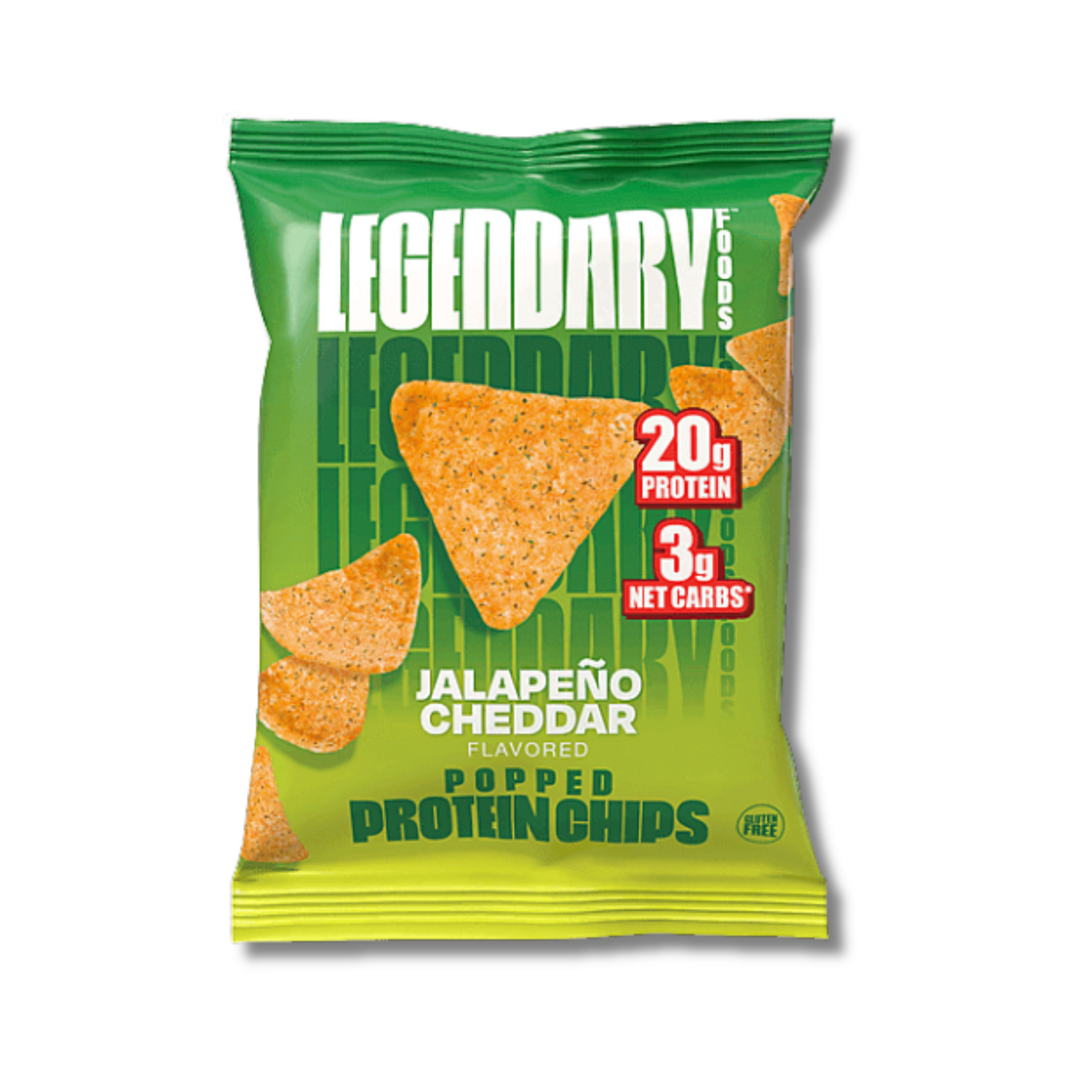 Legendary Foods - Popped Protein Chips - Jalapeño Cheddar - Single