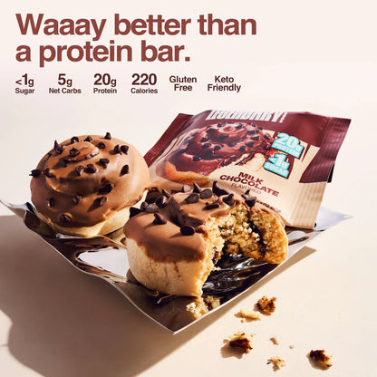 Legendary Foods - Sweet Roll - Milk Chocolate - 8 Pack