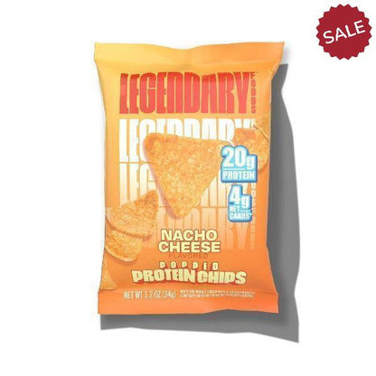 Legendary Foods - Popped Protein Chips - Nacho Cheese - 1 Bag