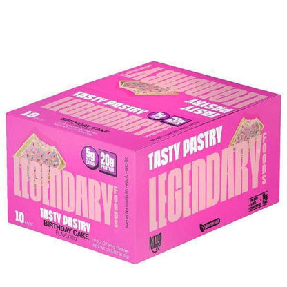 Legendary Foods - Birthday Cake - Tasty Pastry - 10 Pack