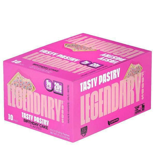 Legendary Foods - Birthday Cake - Tasty Pastry - 10 Pack