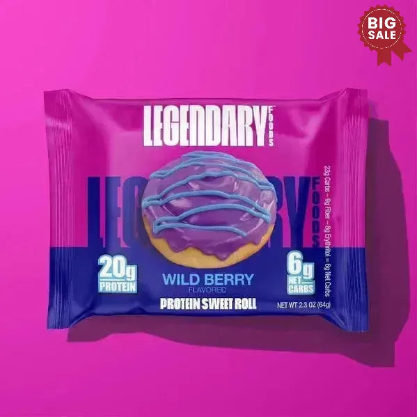Legendary Foods - Sweet Roll - Wild Berry - Single