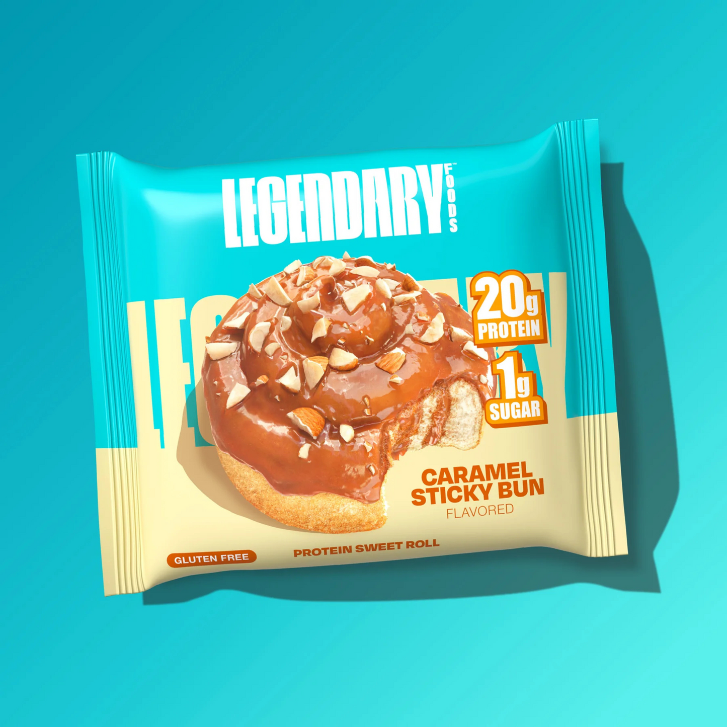 Legendary Foods - Sweet Rolls - Caramel Sticky Bun - Single