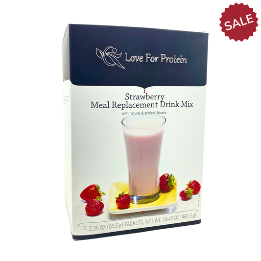 Love For Protein - Strawberry VHP Meal Replacement Drink Mix - 7/Box